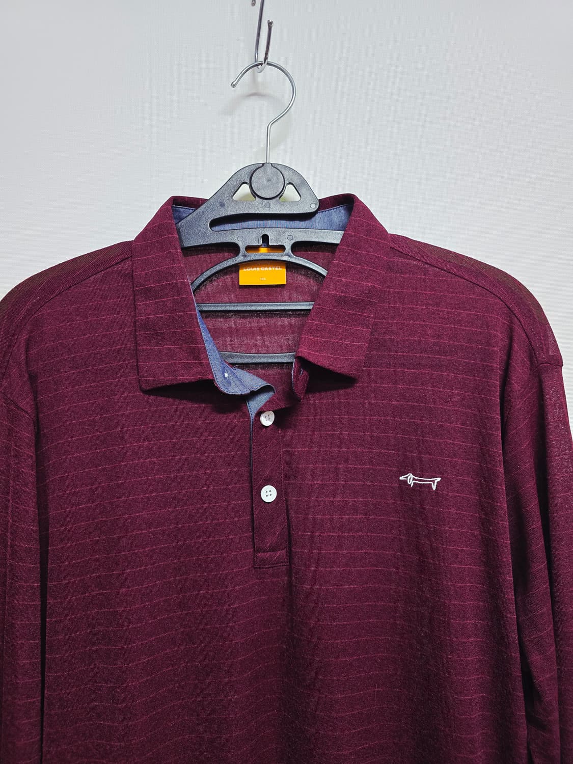 [루이까스텔] 버건디 긴팔 카라 셔츠 상품이미지2