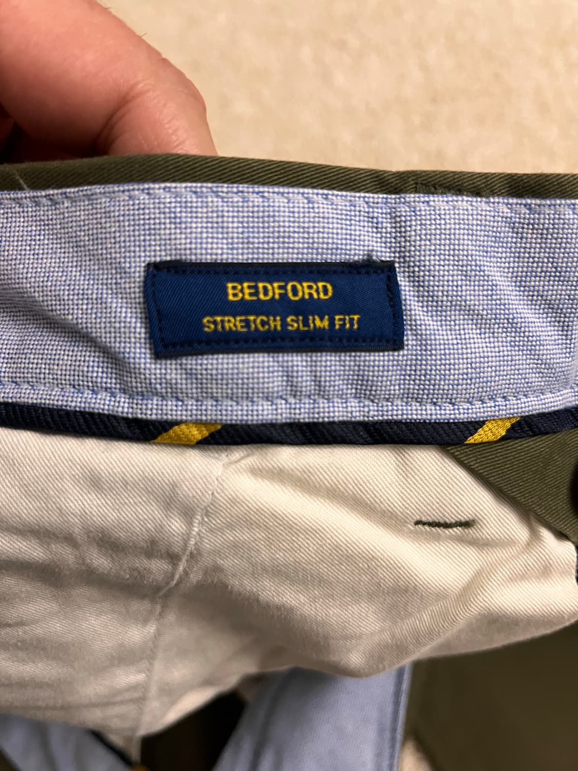 [미국직배송/새제품] 폴로 랄프 로렌 베드포드 스트레치 슬림핏 치노 그린 상품이미지9