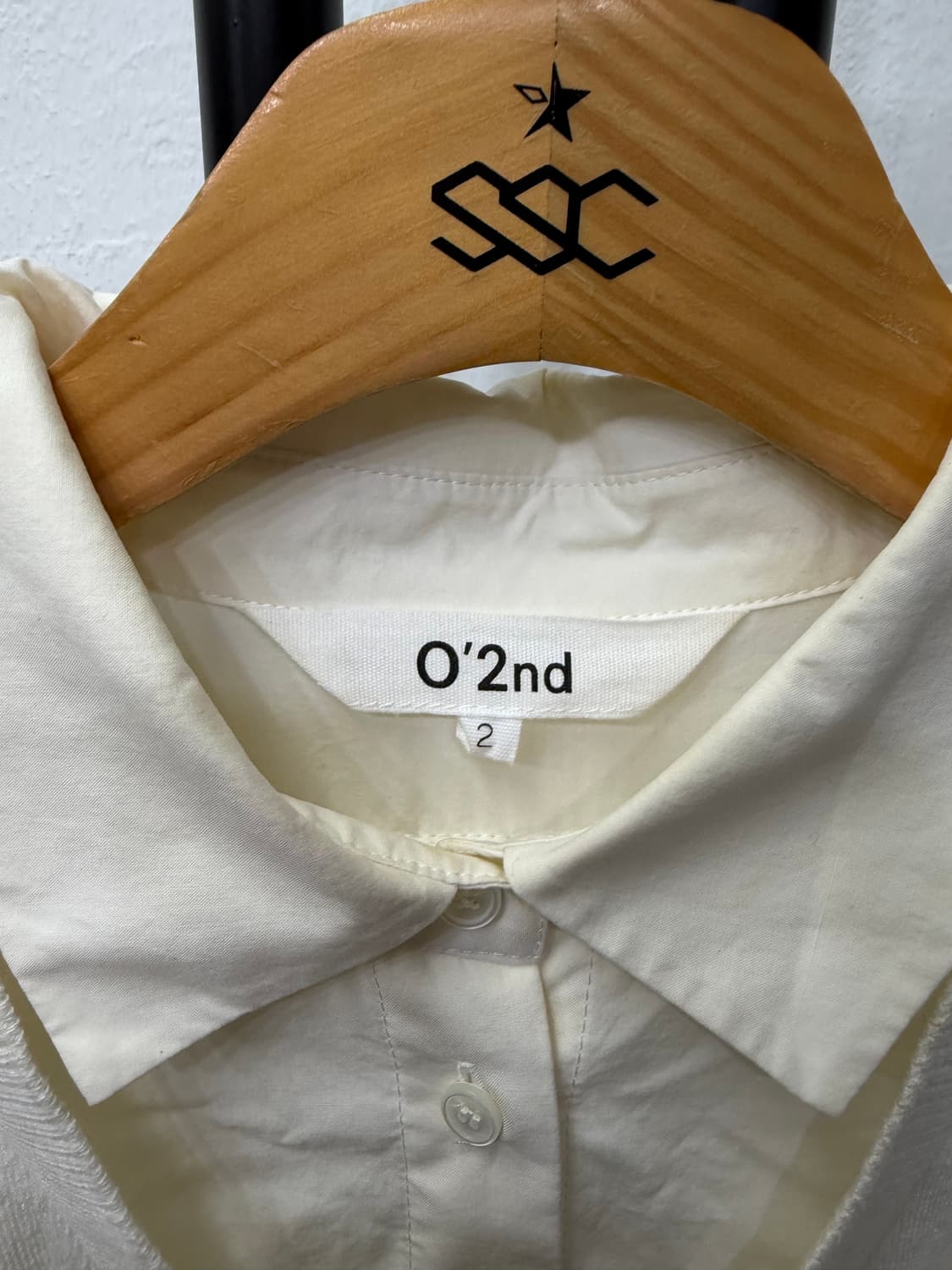 정품) O2nd 오즈세컨 한섬 니트 레이어드 셔츠 66 상품이미지6