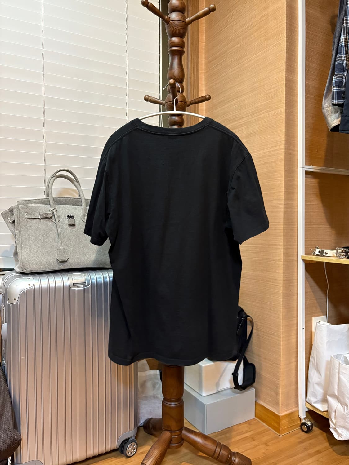 L ] 슈프림 박스로고 반다나 블랙 반팔 상품이미지3