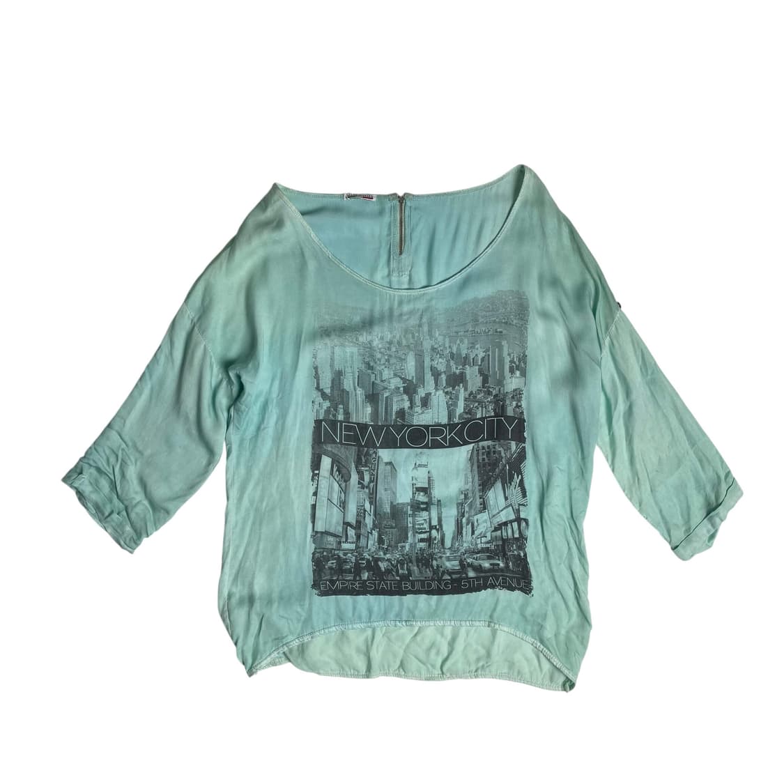 Newyork city 그래픽 그린 롱슬리브 (italy)  상품이미지1