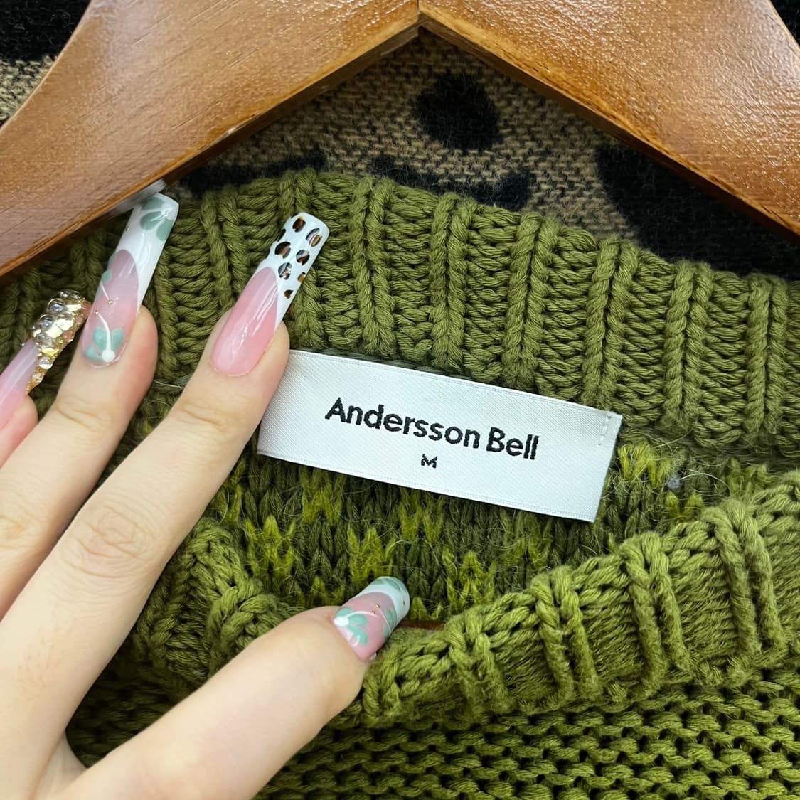 앤더슨벨 빈티지 아메카지 에스닉 히피 뜨개 니트 K0128 상품이미지5