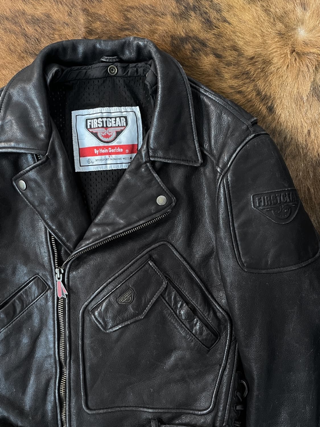 하인 게릭 더블 바이커 레더 자켓  상품이미지3