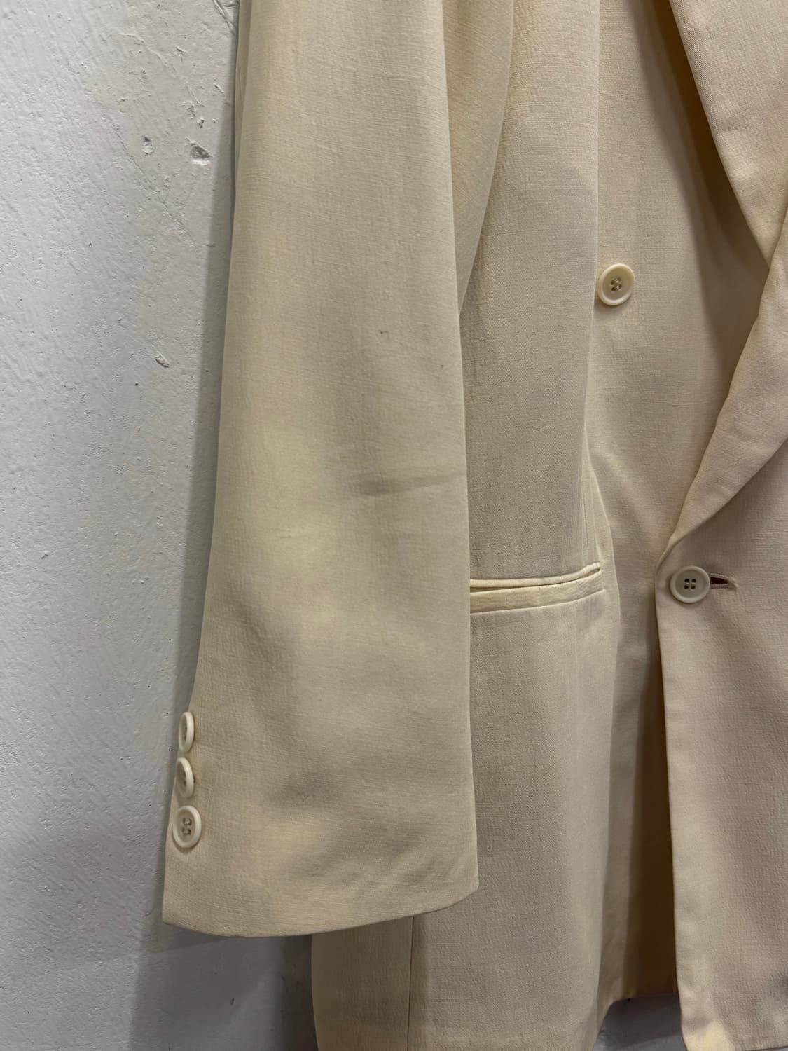  L) LANVIN Paris Double-Breasted Tencel  상품이미지3