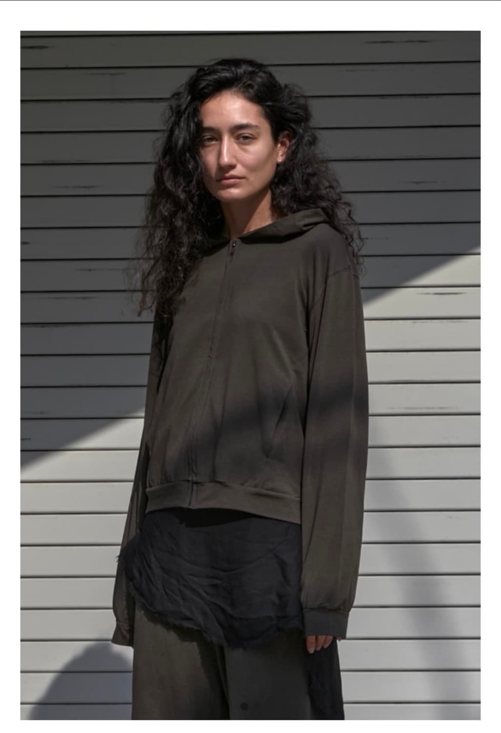 Mudule 라운지 후드 집업 olive 2 size 상품이미지1