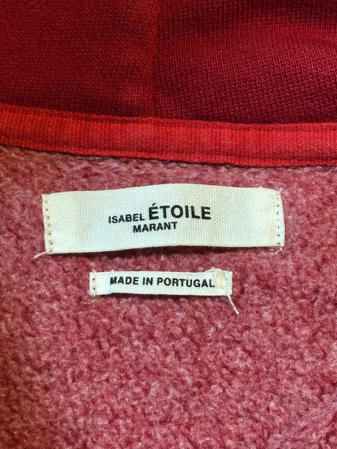 이자벨마랑 말리부 기모 후드티 버건디 36 상품이미지4