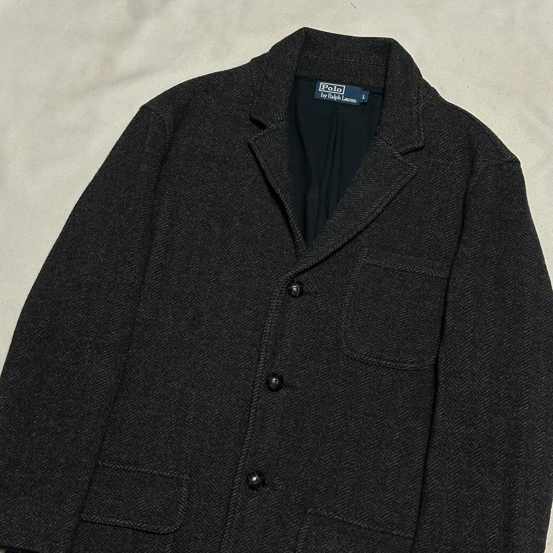 L 폴로랄프로렌 헤링본 울 블레이져 상품이미지1