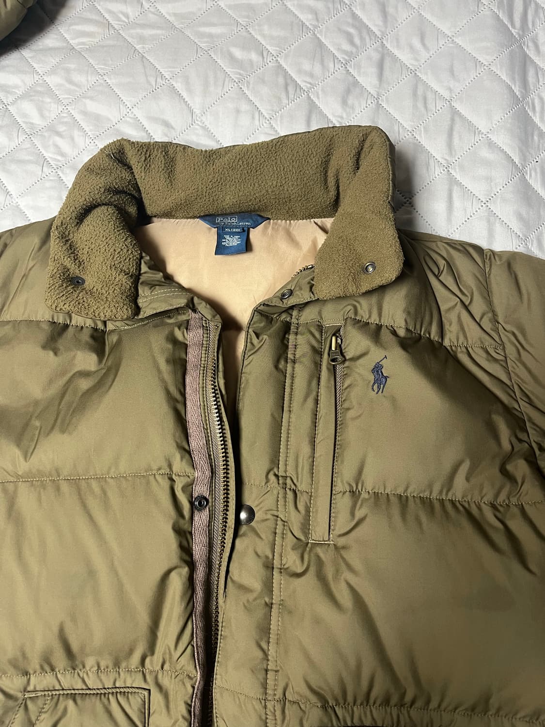 폴로 카키 브라운 패딩 상품이미지2