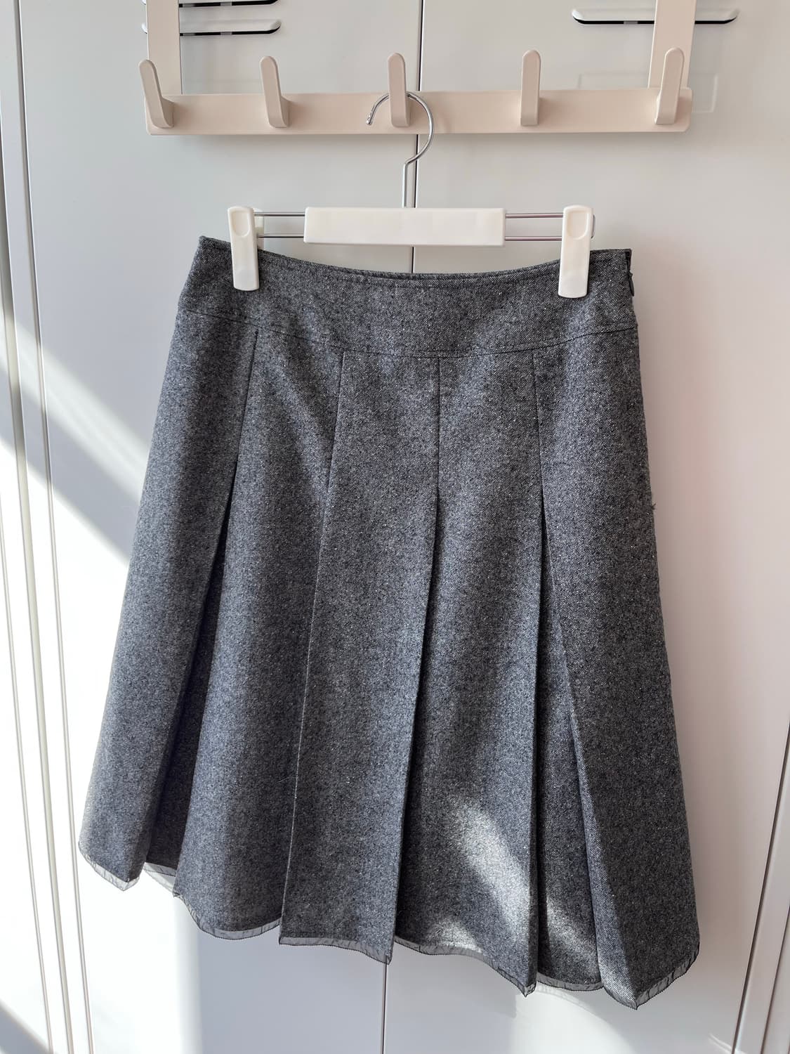 Vintage 핀턱 주름 플리츠 레이어드 스커트 상품이미지7