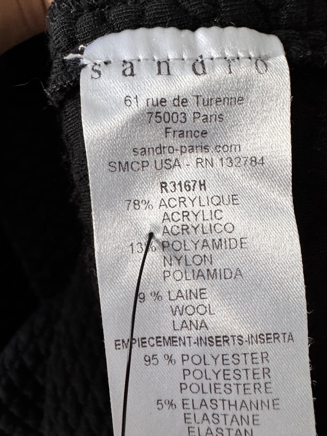 새상품 컨디션sandro 블랙 텍스처 원피스 2(44,55사이즈가능) 상품이미지6