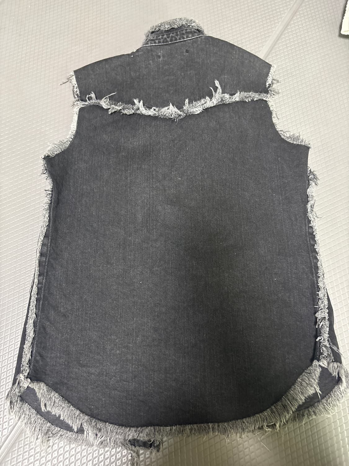 Christopherkane 프린지데님조끼셔츠 상품이미지2