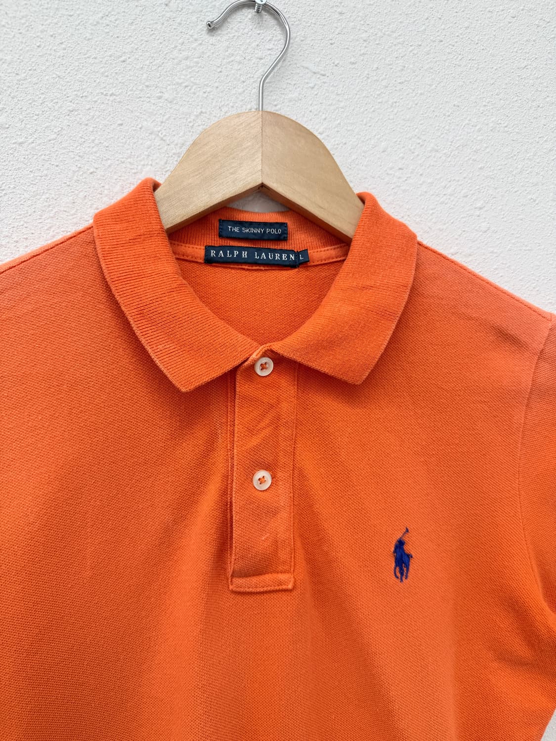 빈티지 Ralph Lauren 오랜지 슬림 카라티 상품이미지3