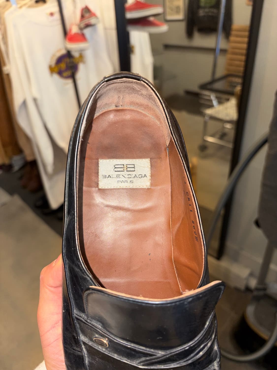 90‘s Balenciaga Paris Shirring BB loafer 상품이미지8