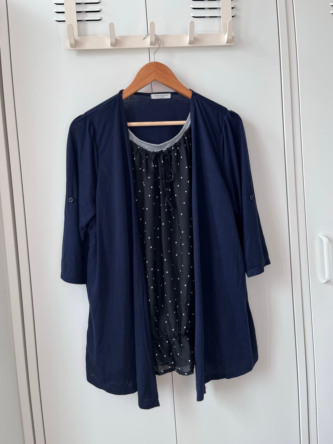 Naturalstore calof 도트 레이어드 바선생 원피스 상품이미지5