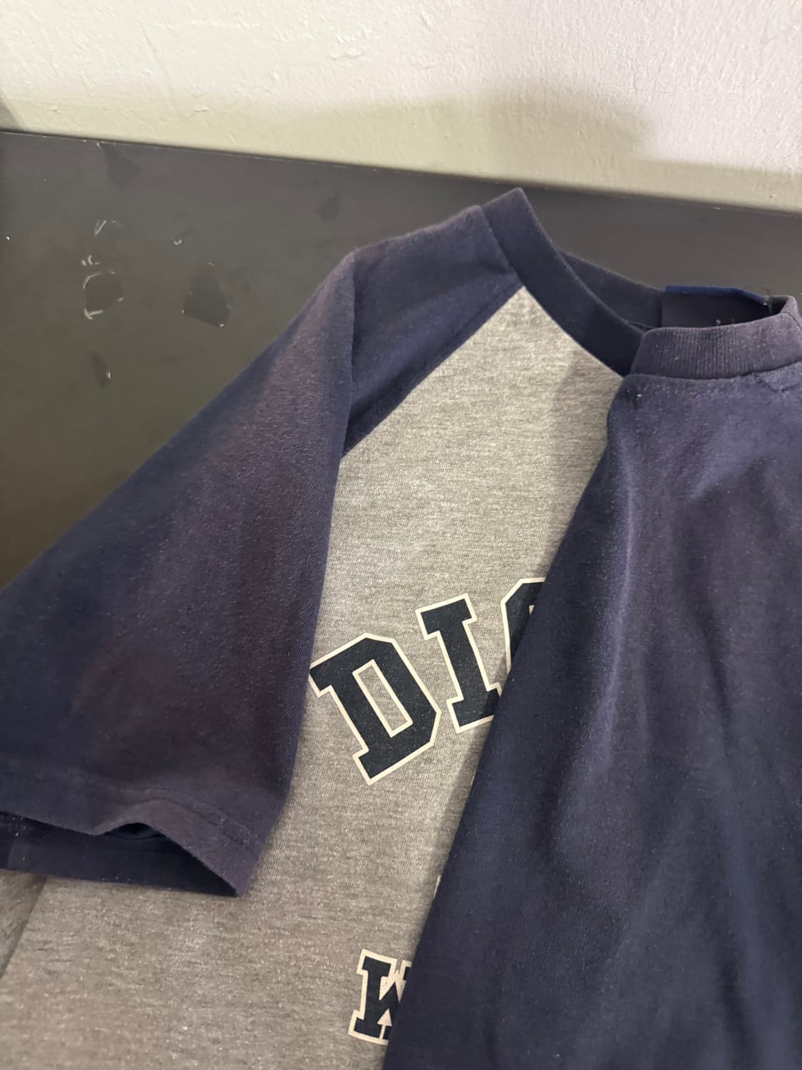 여성 디키즈 Dickies 올드스쿨 나그랑 반팔 티셔츠 네이비 M 상품이미지3