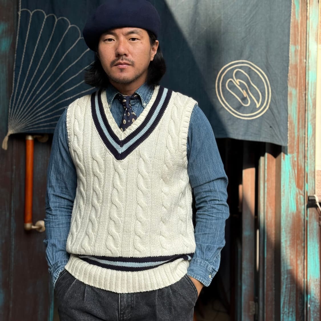 폴로 랄프로렌 크리켓 울 베스트 M 상품이미지8