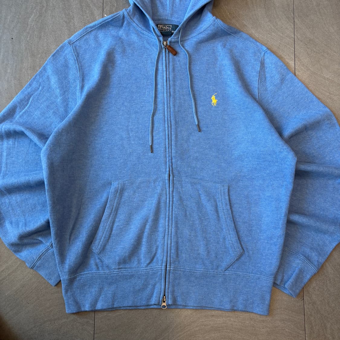 폴로 정품 블루 후드 집업 자켓  상품이미지4