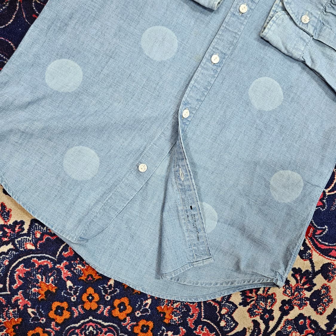 리바이스(Levis) 데님 도트 셔츠 S size 상품이미지5