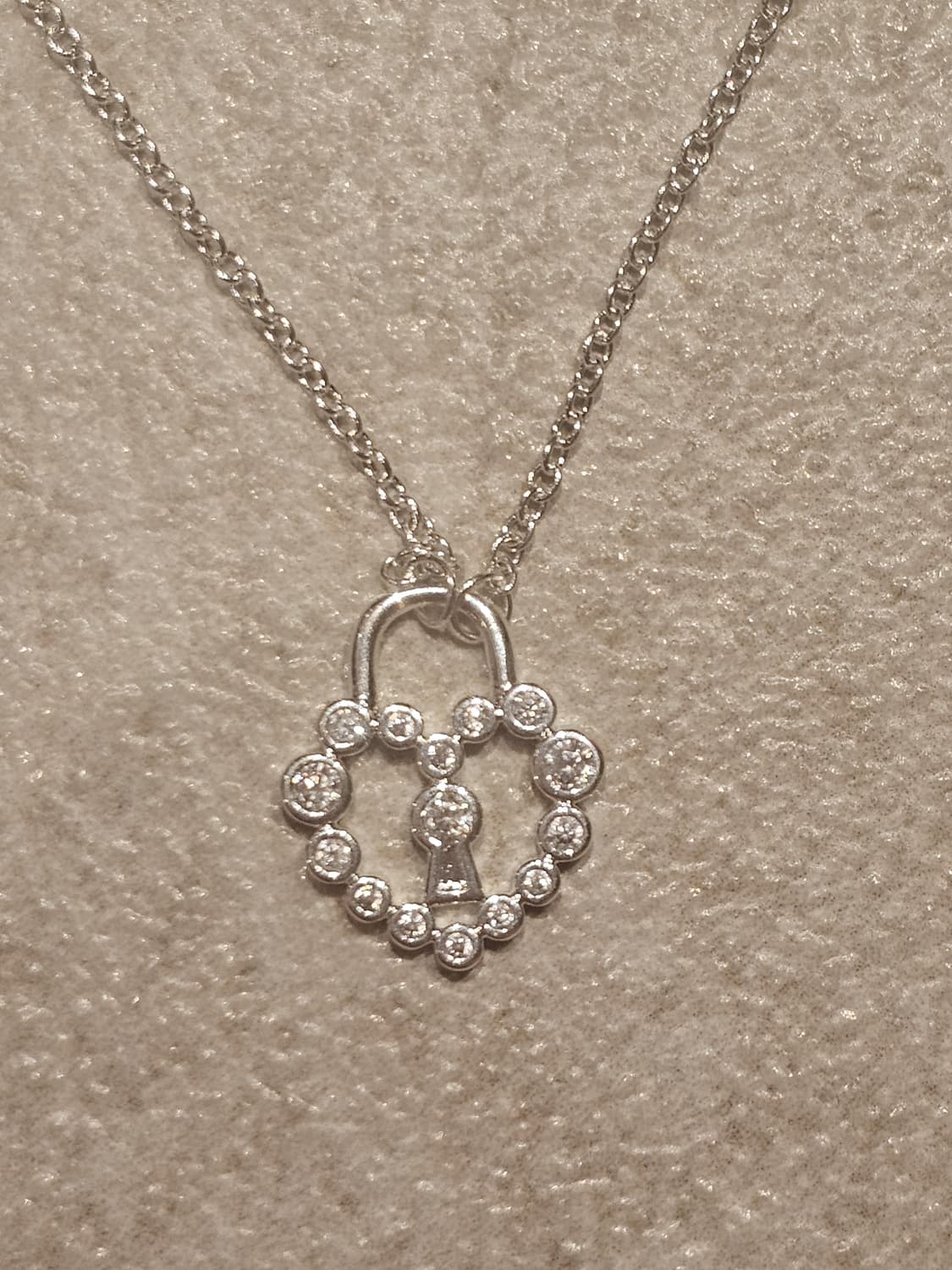 925 실버 하트 자물쇠 목걸이 (새제품) 상품이미지1