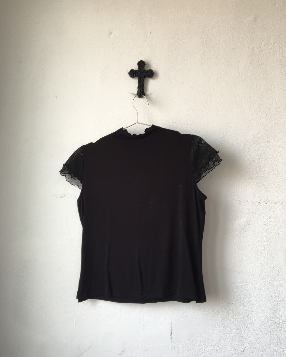 Corsage point mesh top 상품이미지2