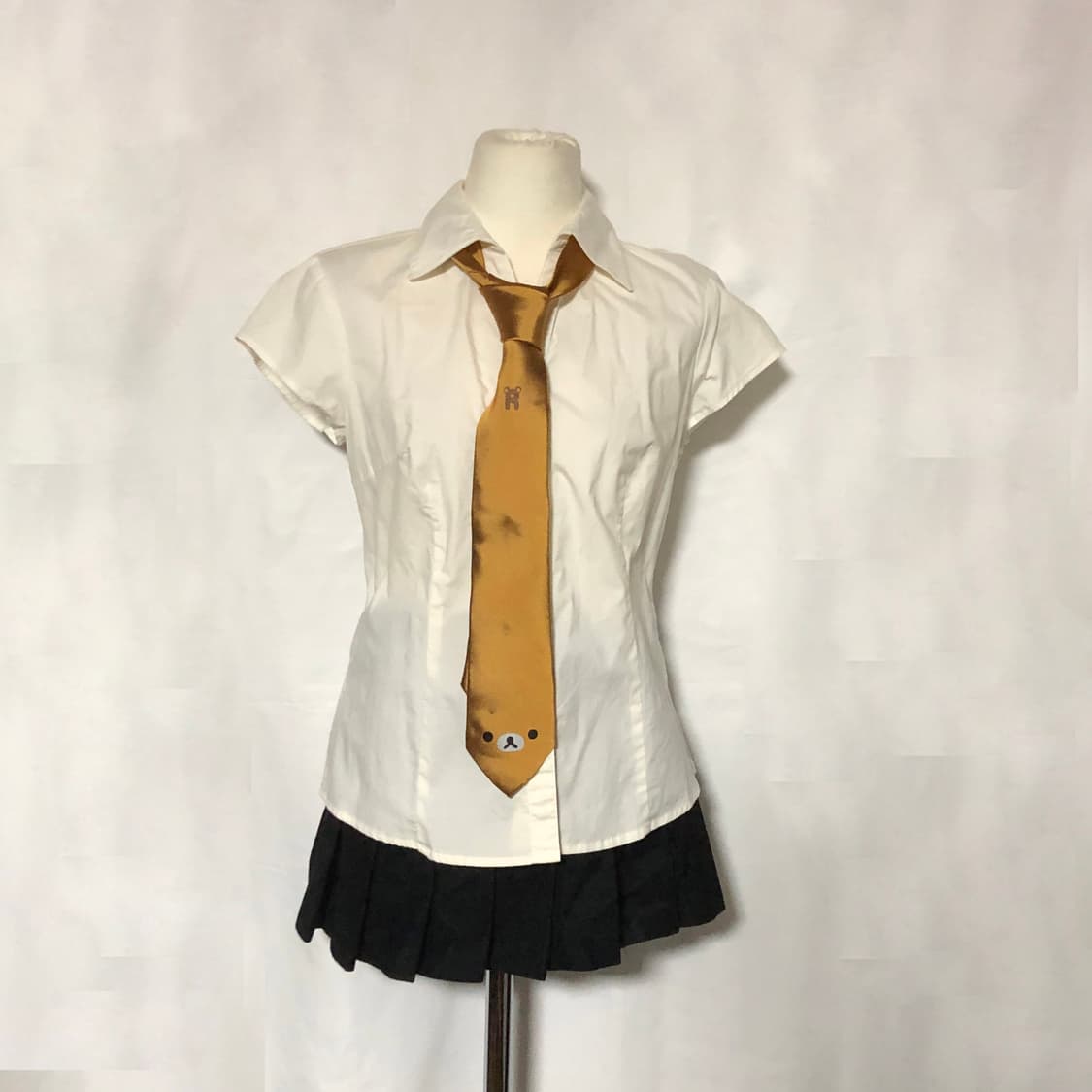 리락쿠마 실크 넥타이 브라운 상품이미지8