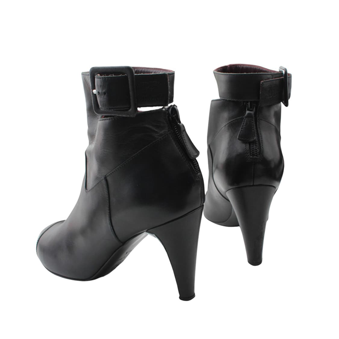 샤넬 블랙 캡토 컷팅 앵클부츠 36반 상품이미지4