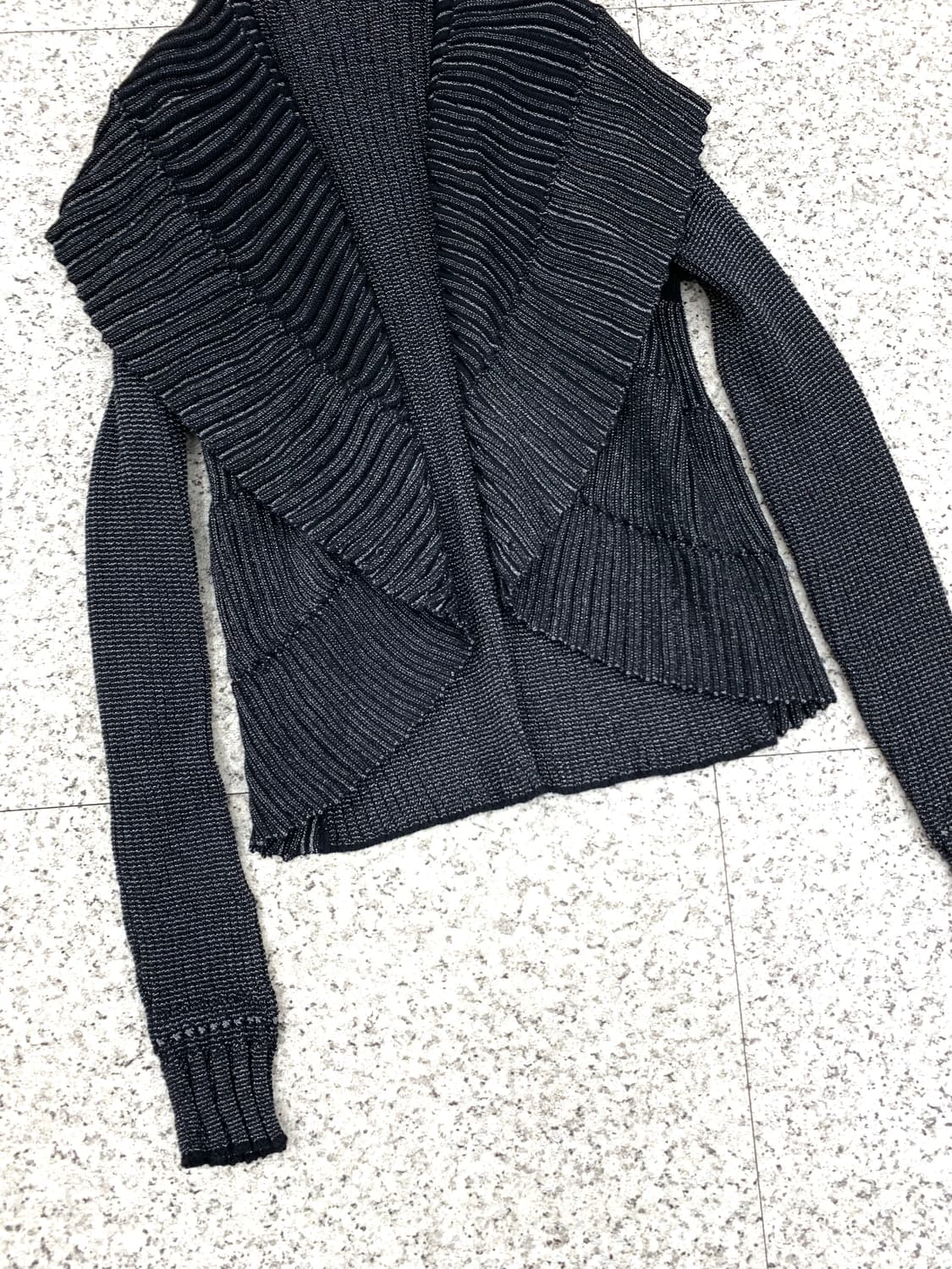 Pleated collar knit cardigan 상품이미지6