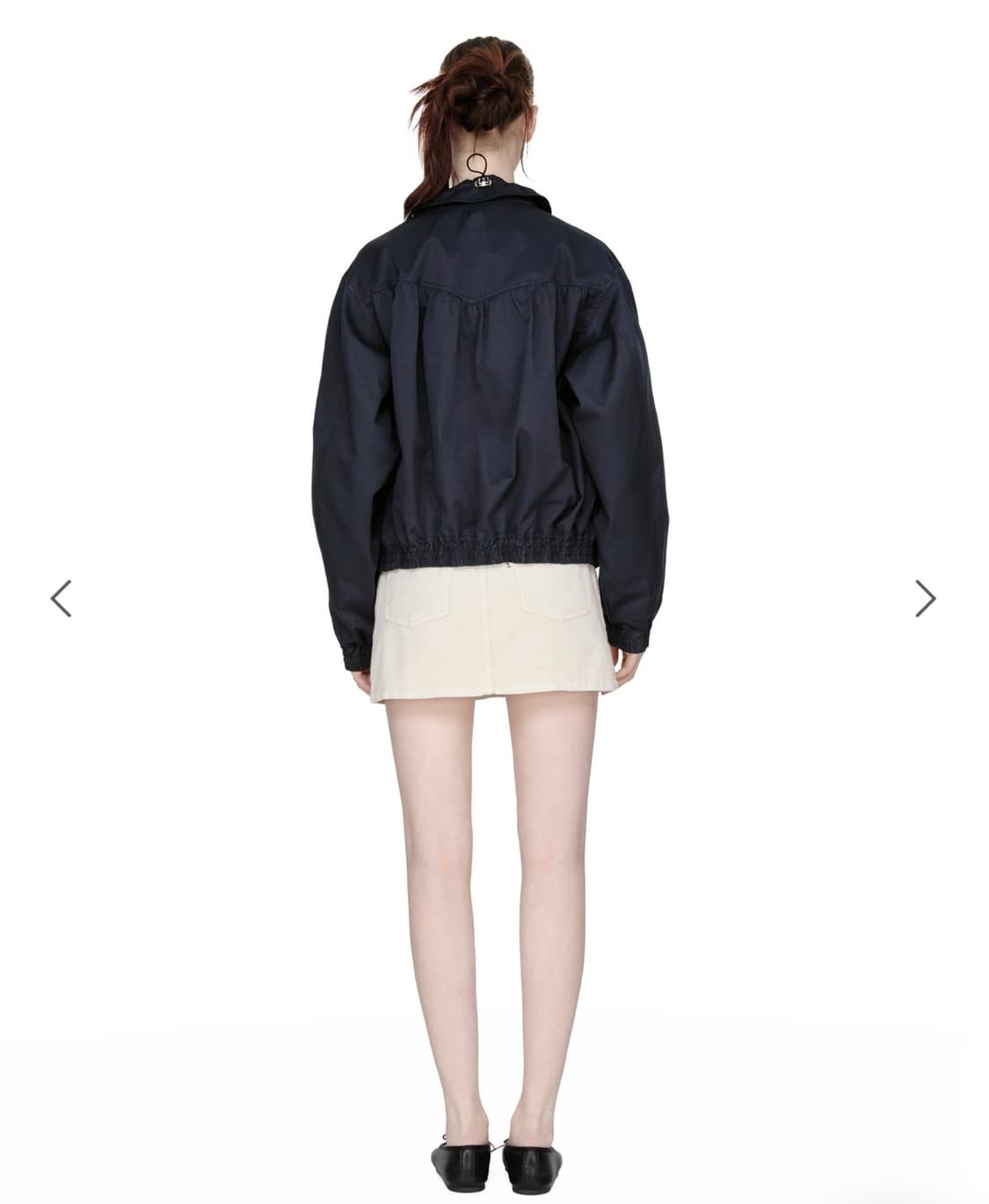 썬번프로젝트 스트링 봄버 자켓 새상품 네이비 상품이미지2