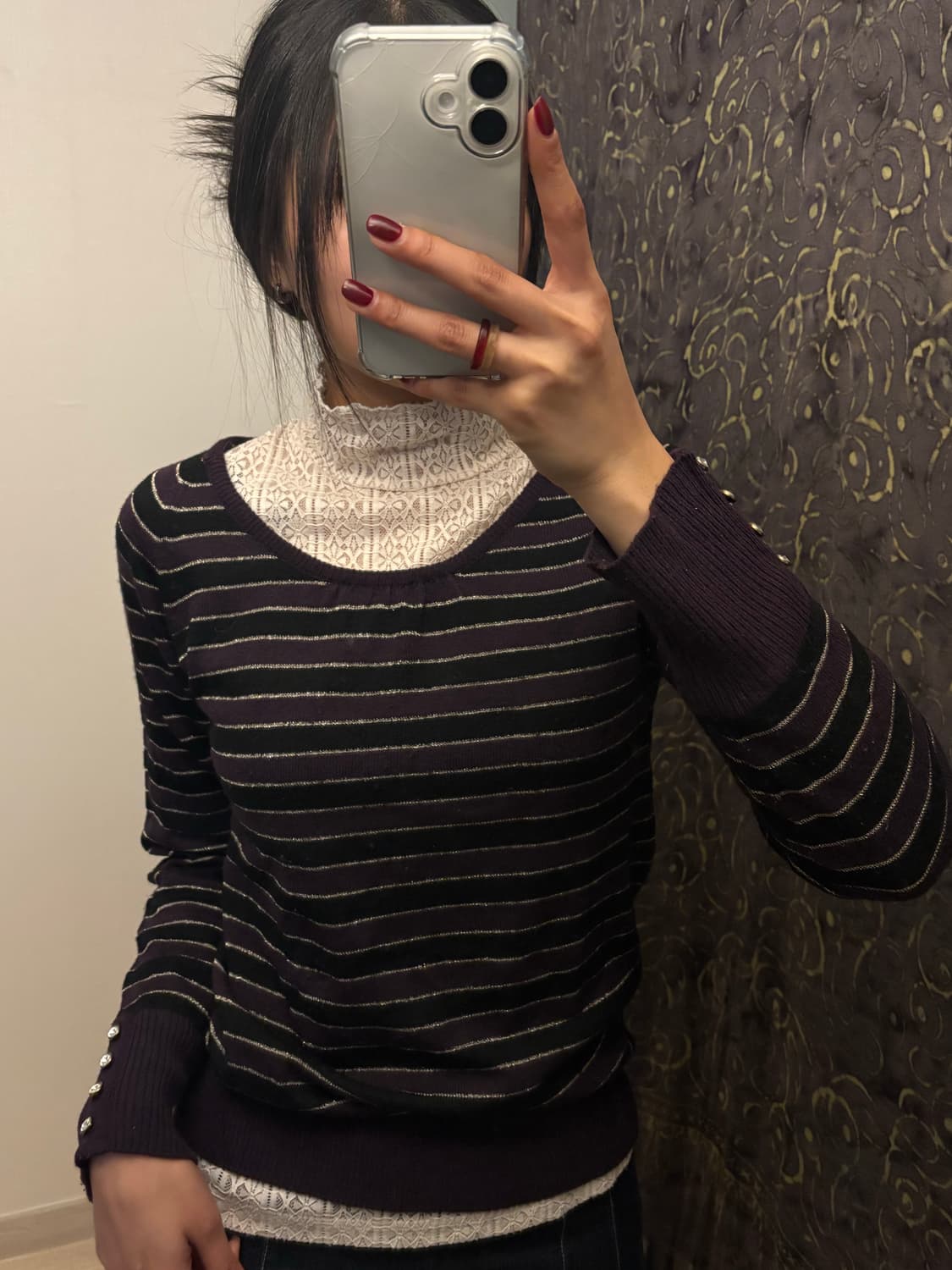 스트라이프 빈티지 니트 상품이미지2