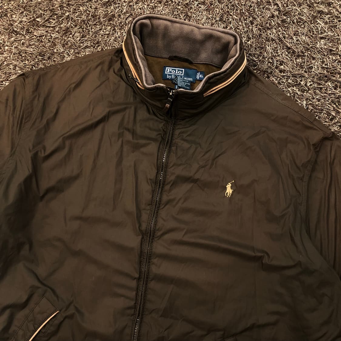 폴로 랄프로렌 브라운 페이딩 폴리쉘 봄버 블루종 페리 자켓 상품이미지2