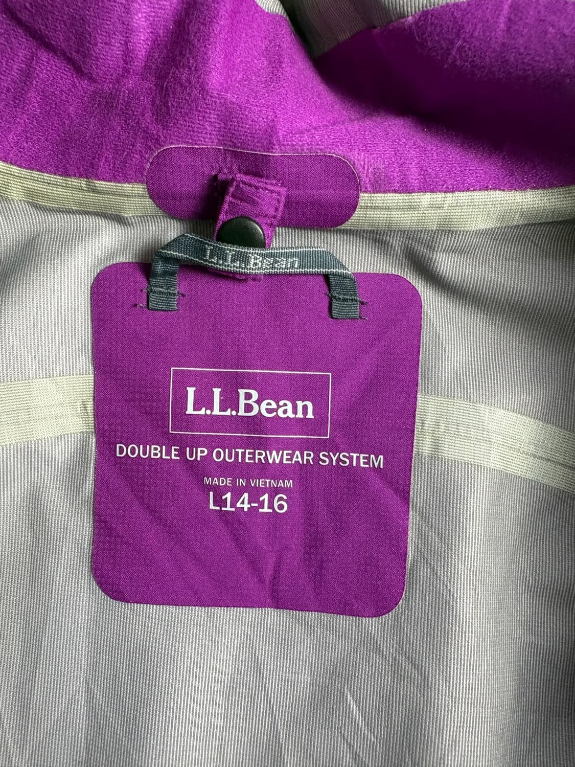 L.L Bean 엘엘빈 우먼 레인자켓 퍼플 M 상품이미지5