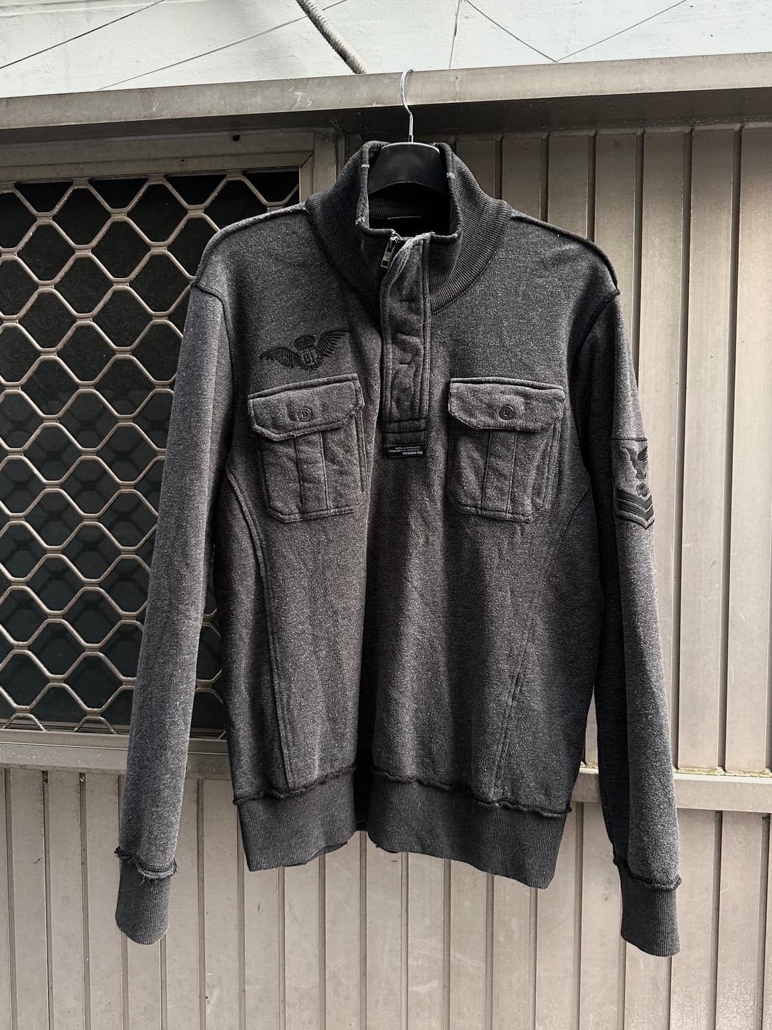BUCKAROO wing embroidery fur zip up 상품이미지2