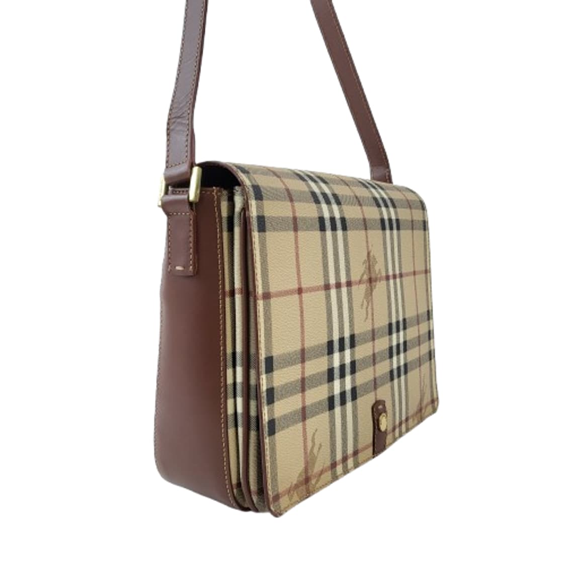 정품 버버리 헤이마켓체크 플랩 숄더/크로스백 상품이미지4