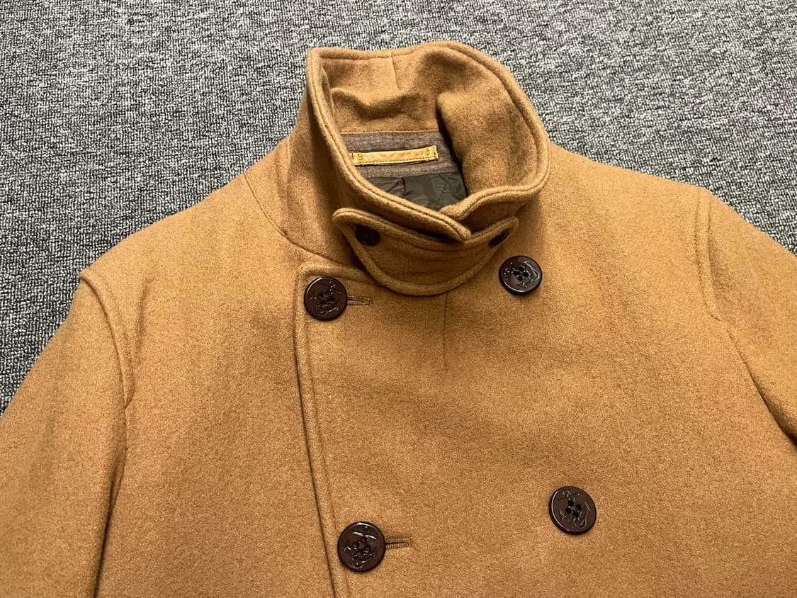 [95~100] BEAMS 빔즈 카멜 피코트 M 상품이미지2