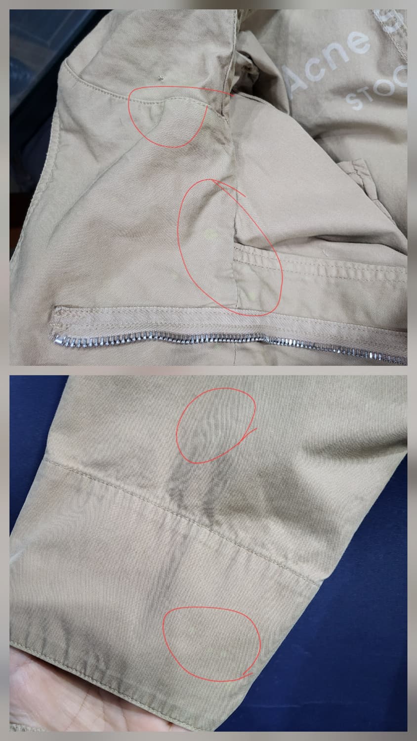 아크네스튜디오 후드 면 오버핏 반집업자켓 상품이미지8