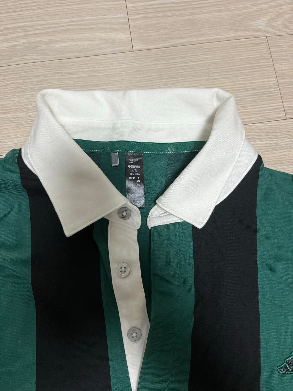 아디다스 골프 go to 스트라이프 코튼 셔츠 상품이미지2