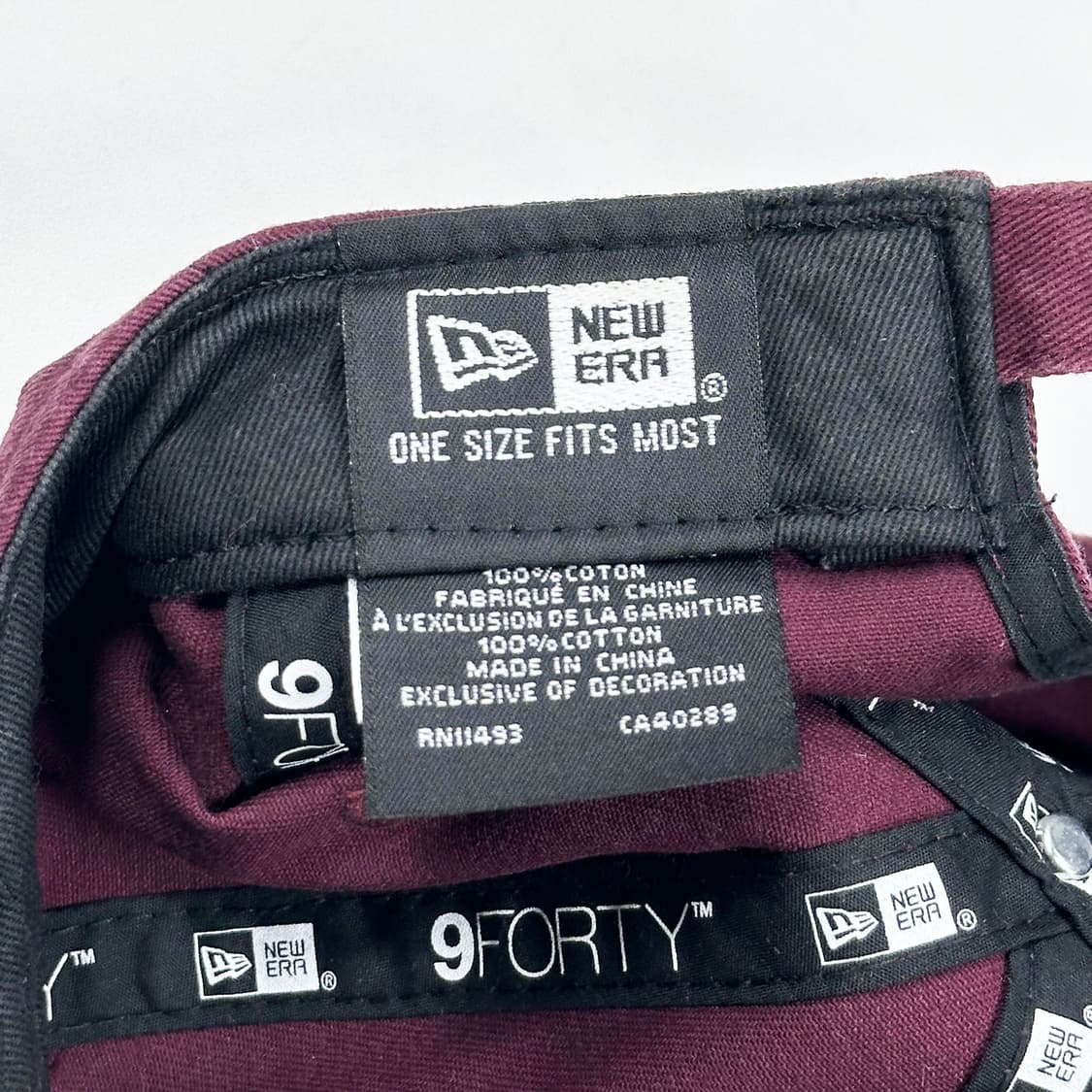 뉴에라 뉴욕양키스 버건디 볼캡 모자 상품이미지5