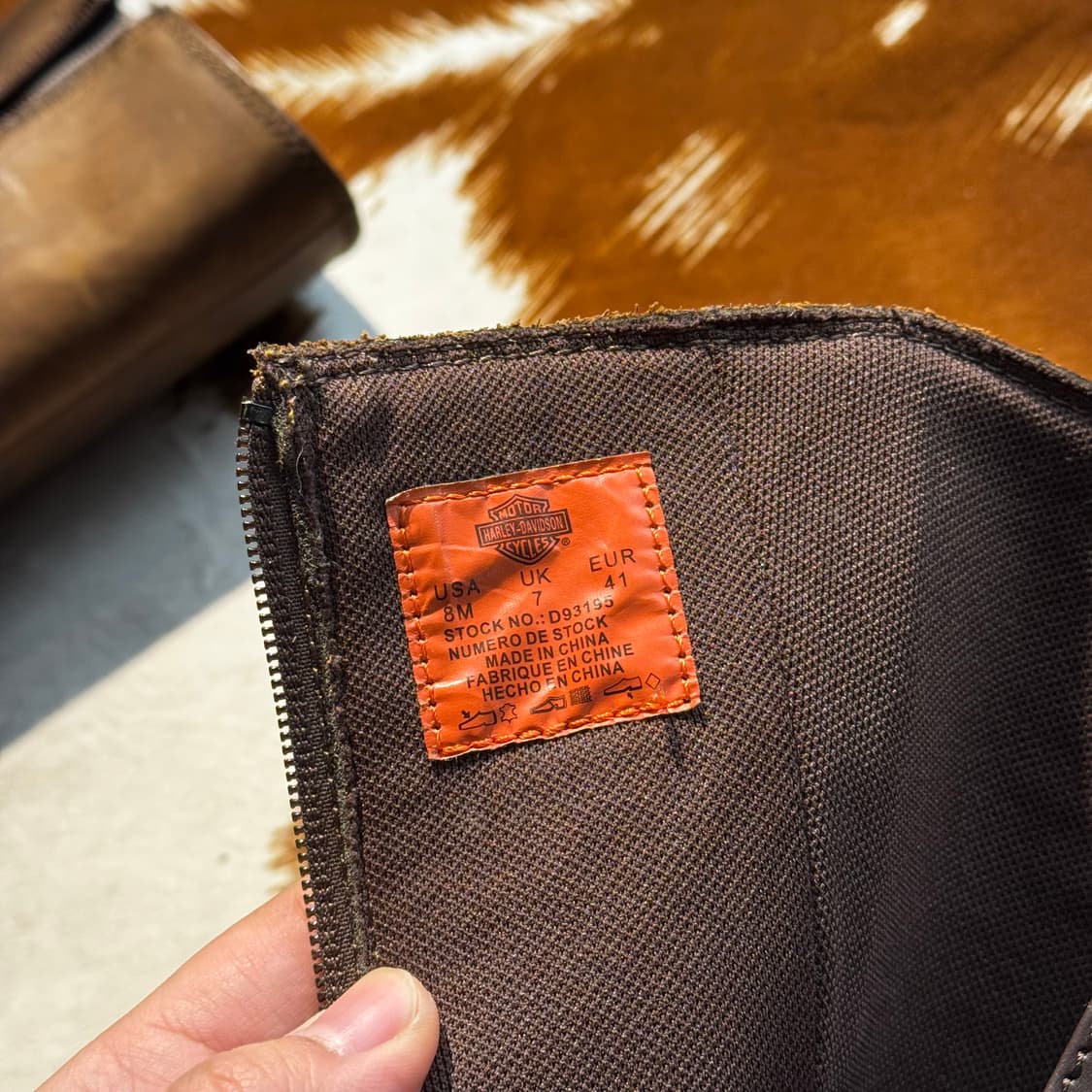 할리데이비슨 엔지니어드 부츠 (270) 브라운 상품이미지8