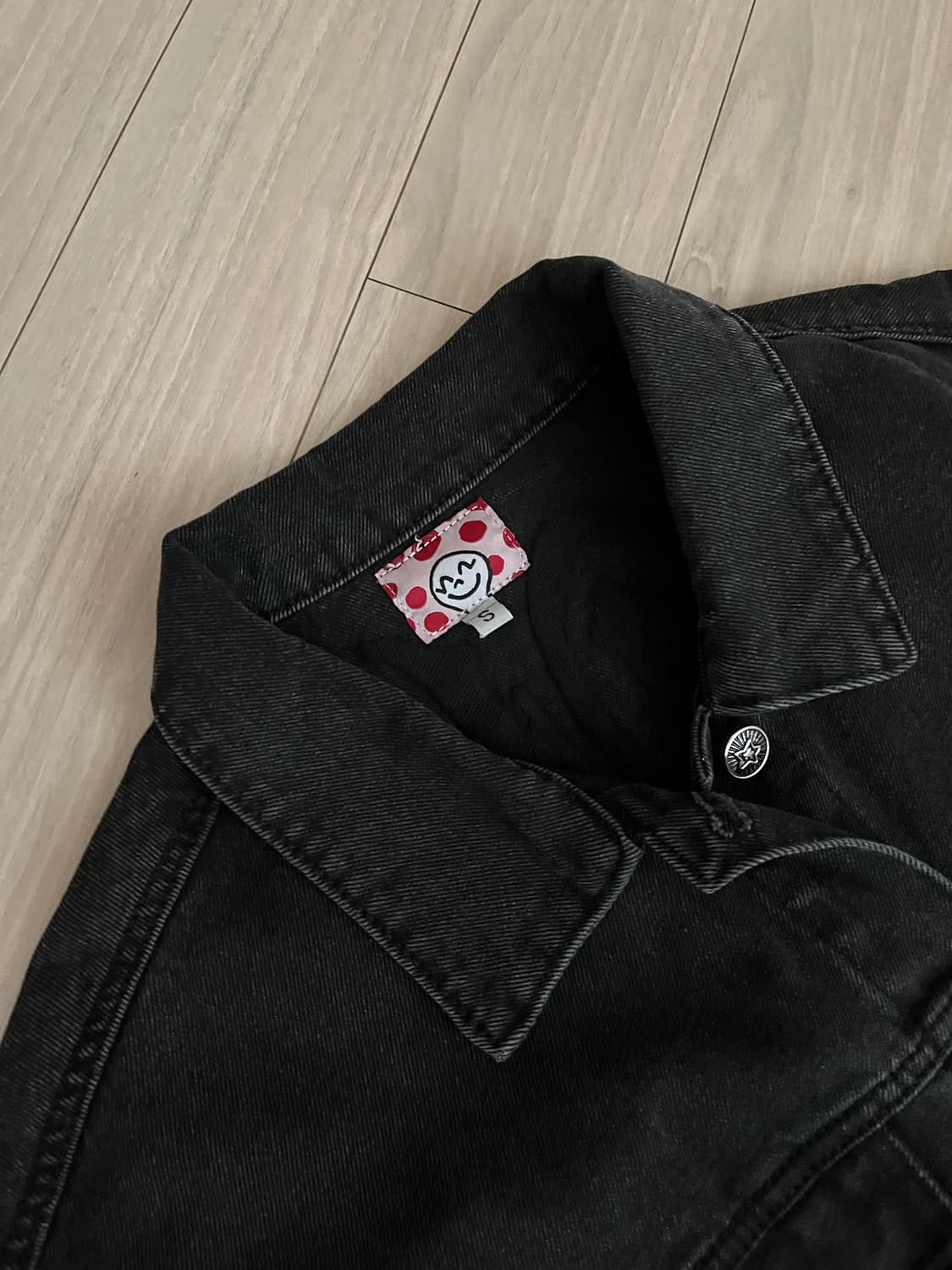 스타팀 블랙데님 자켓 S 사이즈 상품이미지4