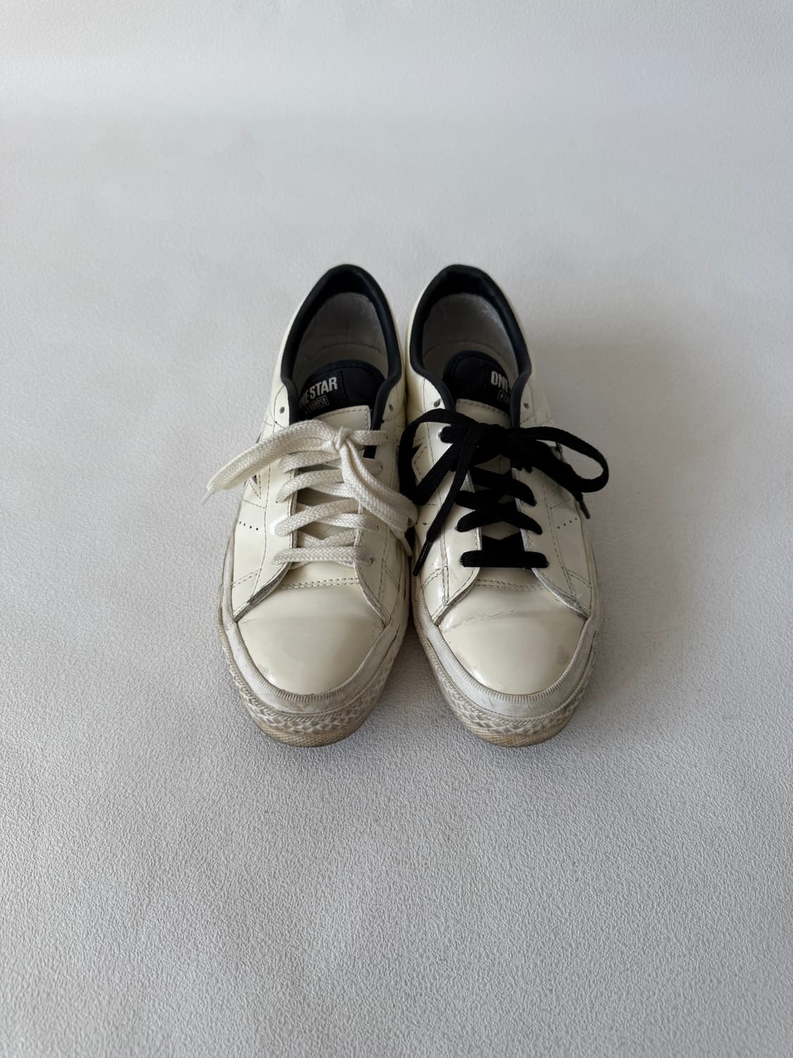 [240]컨버스(CONVERSE)원스타 아이보리(원하는 끈 색 맞춰드림) 상품이미지2