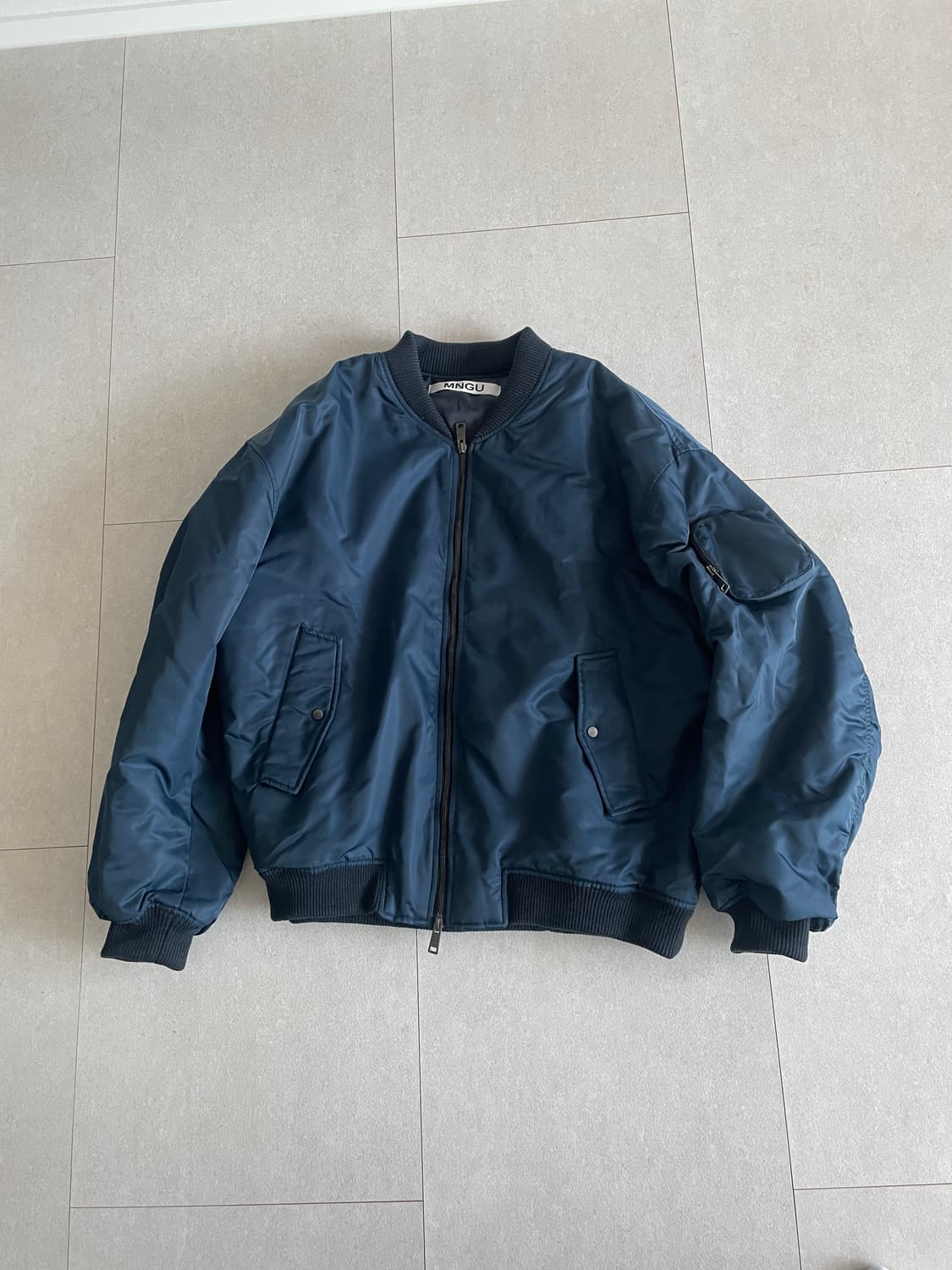 [Lsize]MNGU 블루종 블루 ma1항공점퍼 상품이미지1