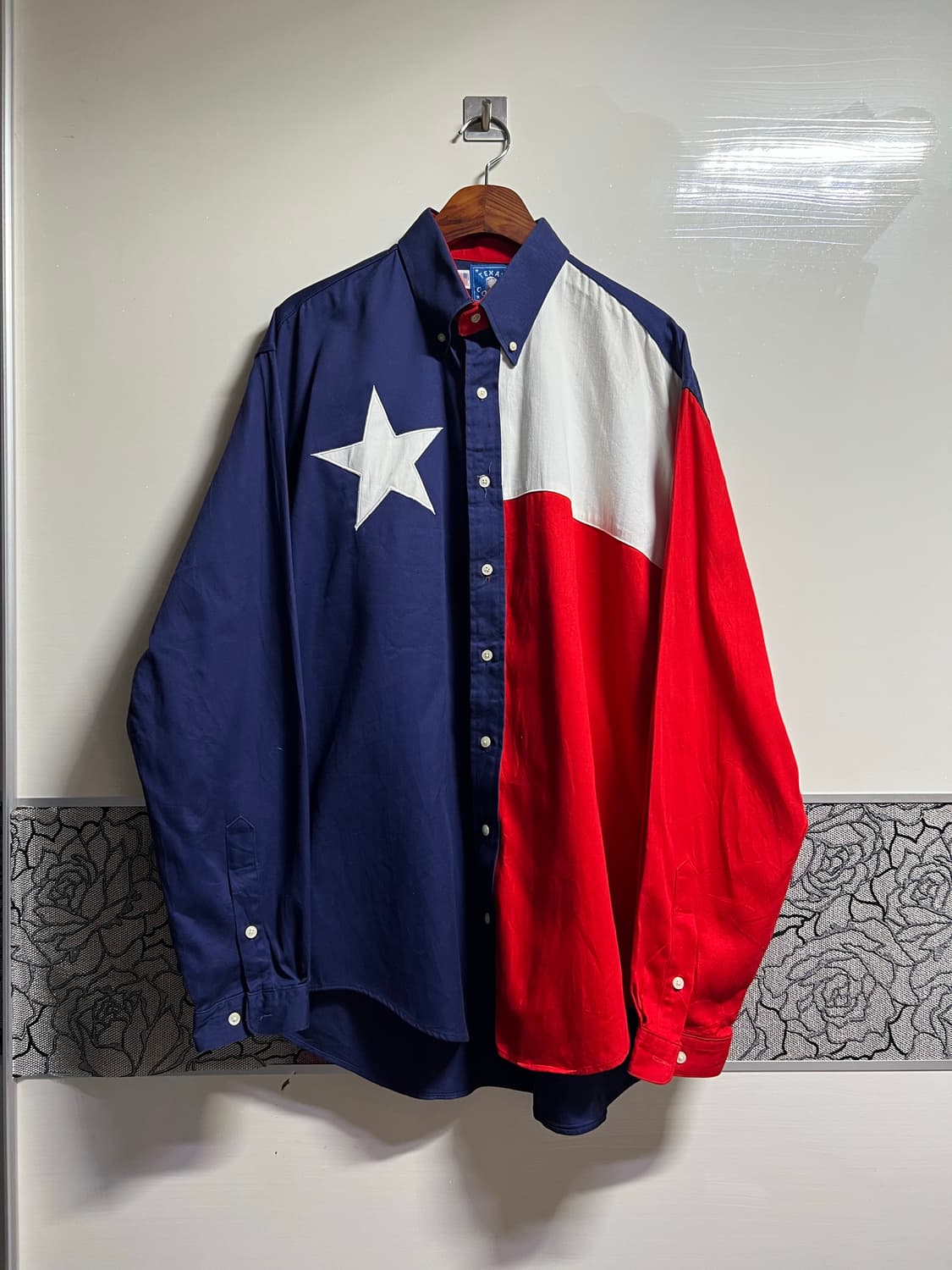빈티지 텍사스코튼 플래그 셔츠 상품이미지1