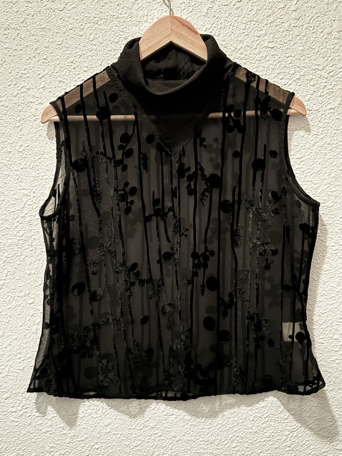 요지야마모토 느와르 시스루 탑 상품이미지1