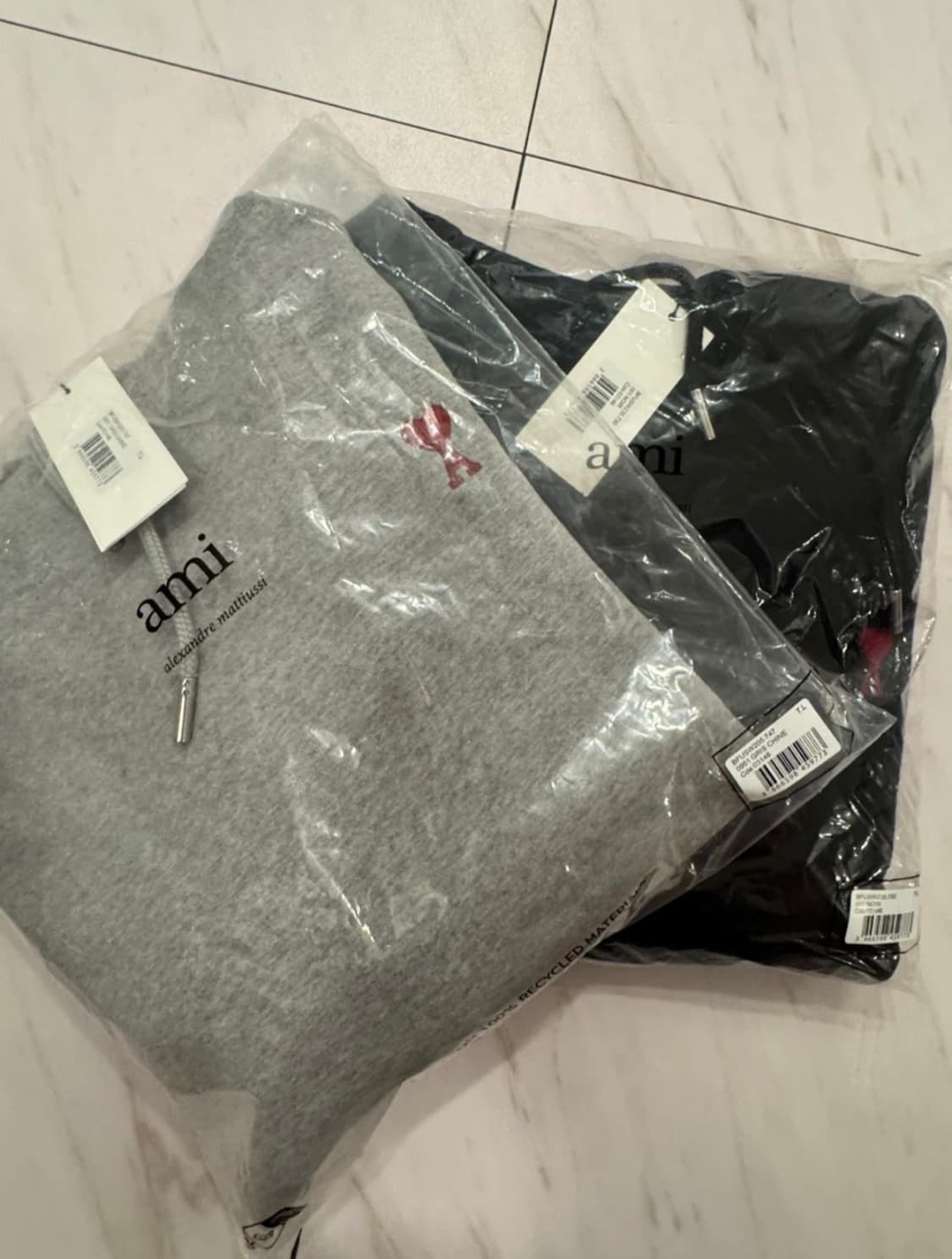 [새상품/QR정품]아미 후드티 논기모 스몰로고 남녀공용 3color 상품이미지2