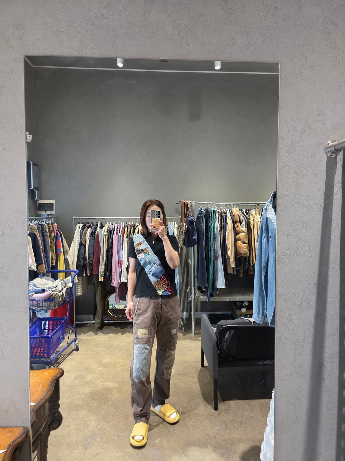 캐피탈 패치워크 코튼팬츠 상품이미지8
