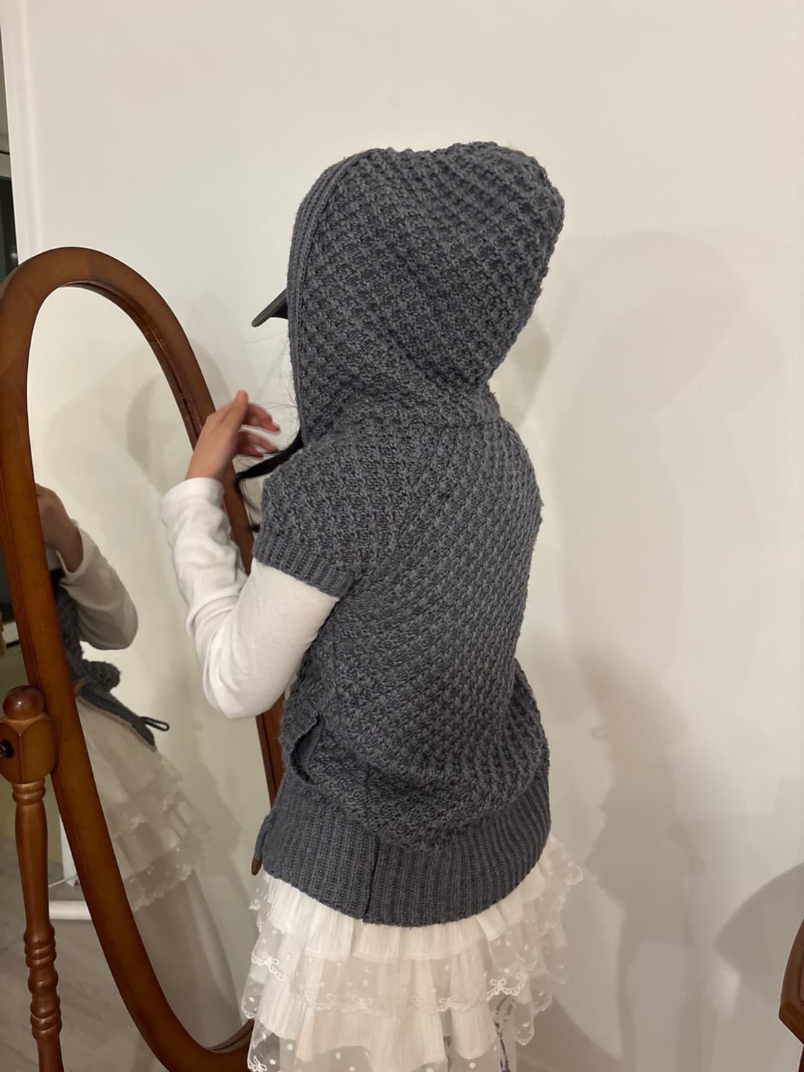 VTG 떡볶이 반팔 떡볶이 후드 니트 상품이미지4