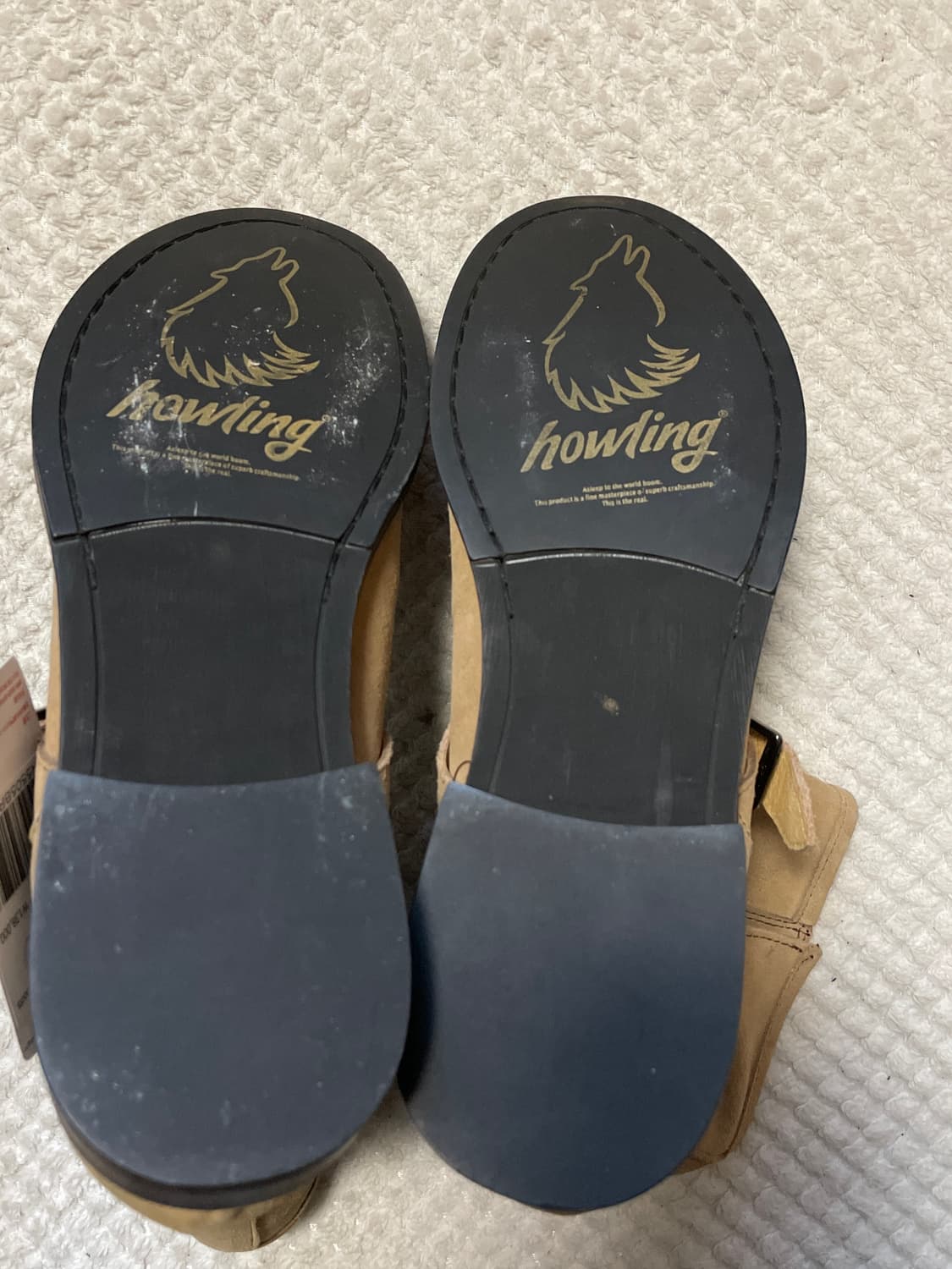 HOWLING 하울링 웨스턴 무드 스웨이드 마스터 엔지니어드 부츠 베이지 상품이미지9