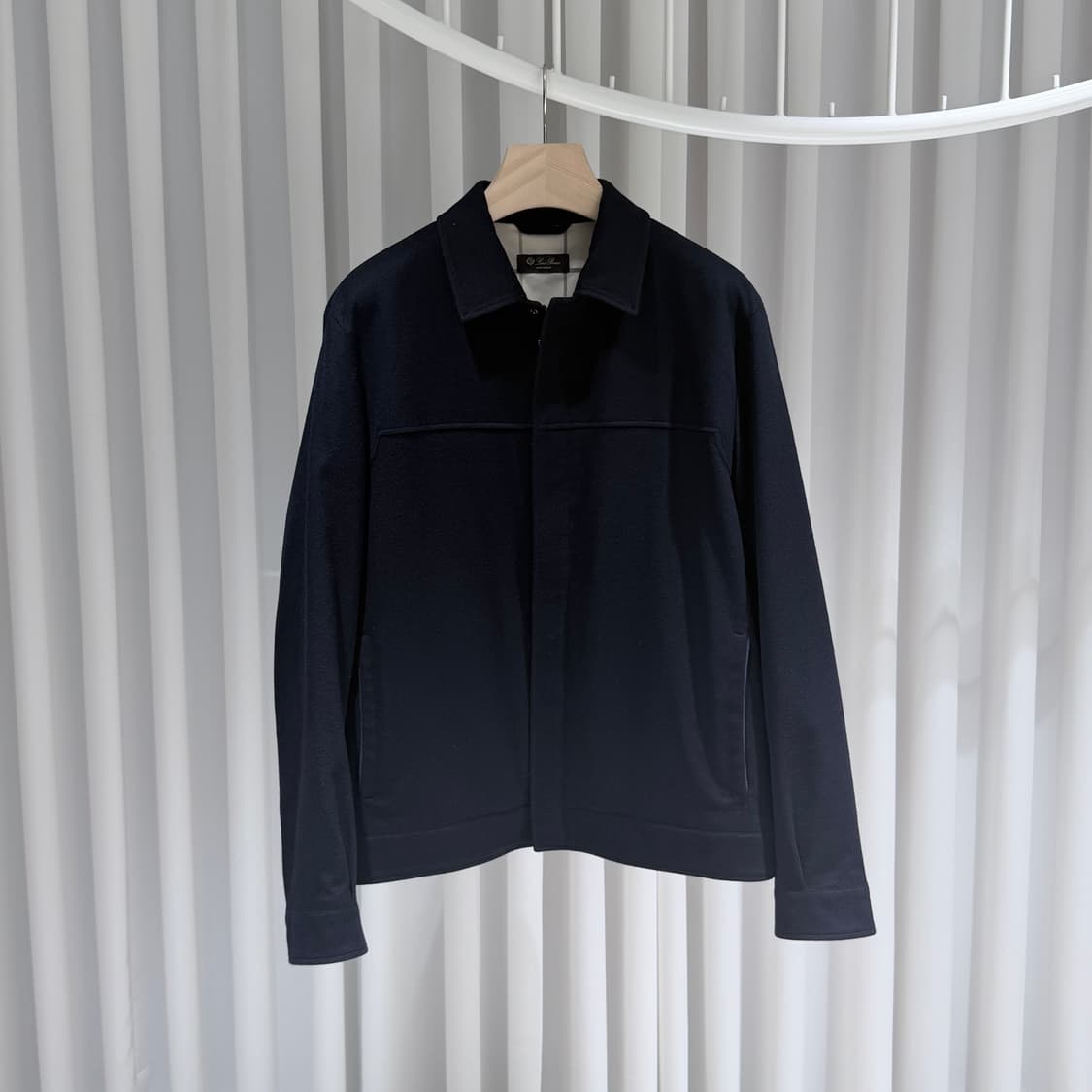 (A+/XL) / 로로피아나 스톰 시스템 캐시미어 봄버 자켓 네이비 상품이미지2