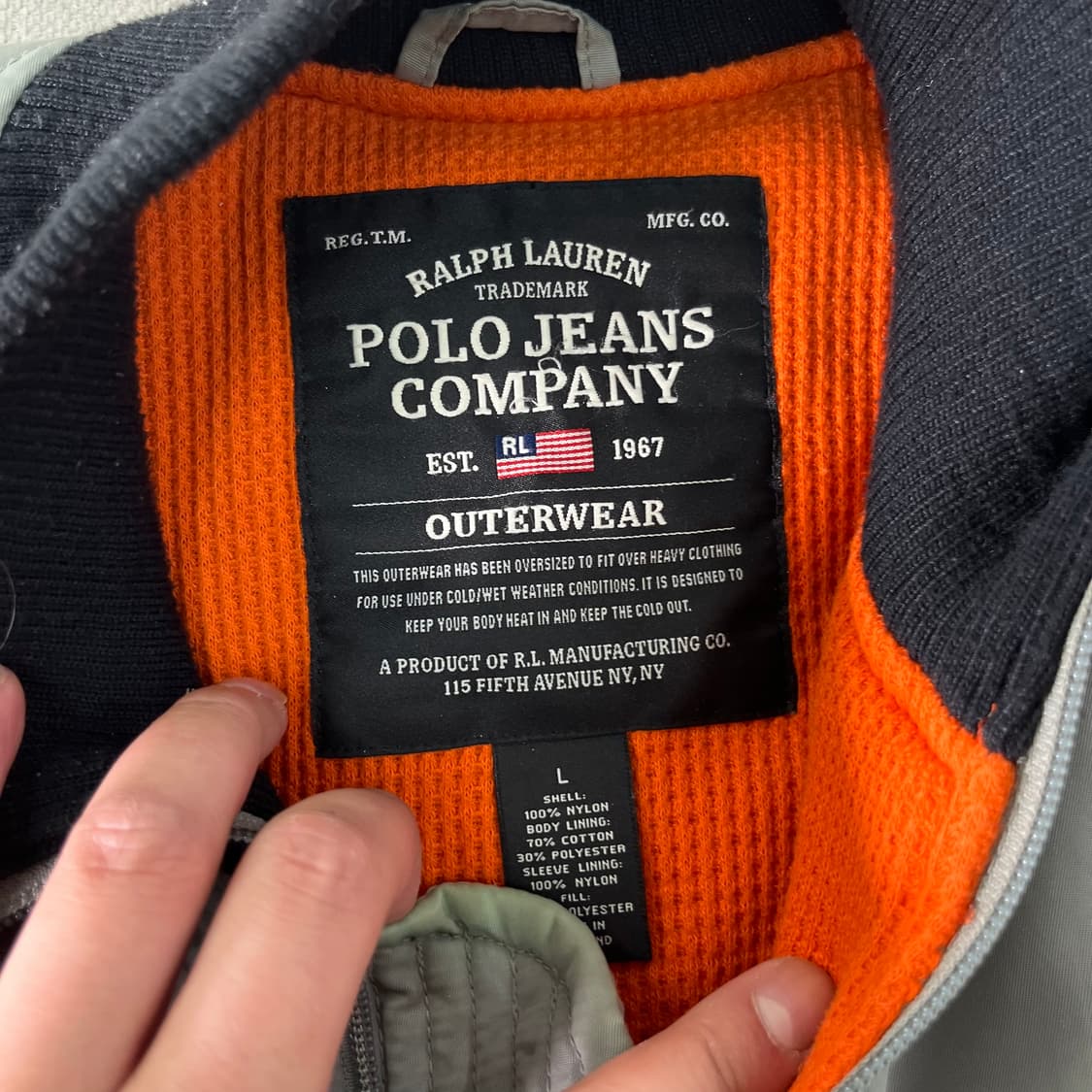 105 폴로랄프로렌 진스 컴퍼니 MA-1 항공자켓 상품이미지3