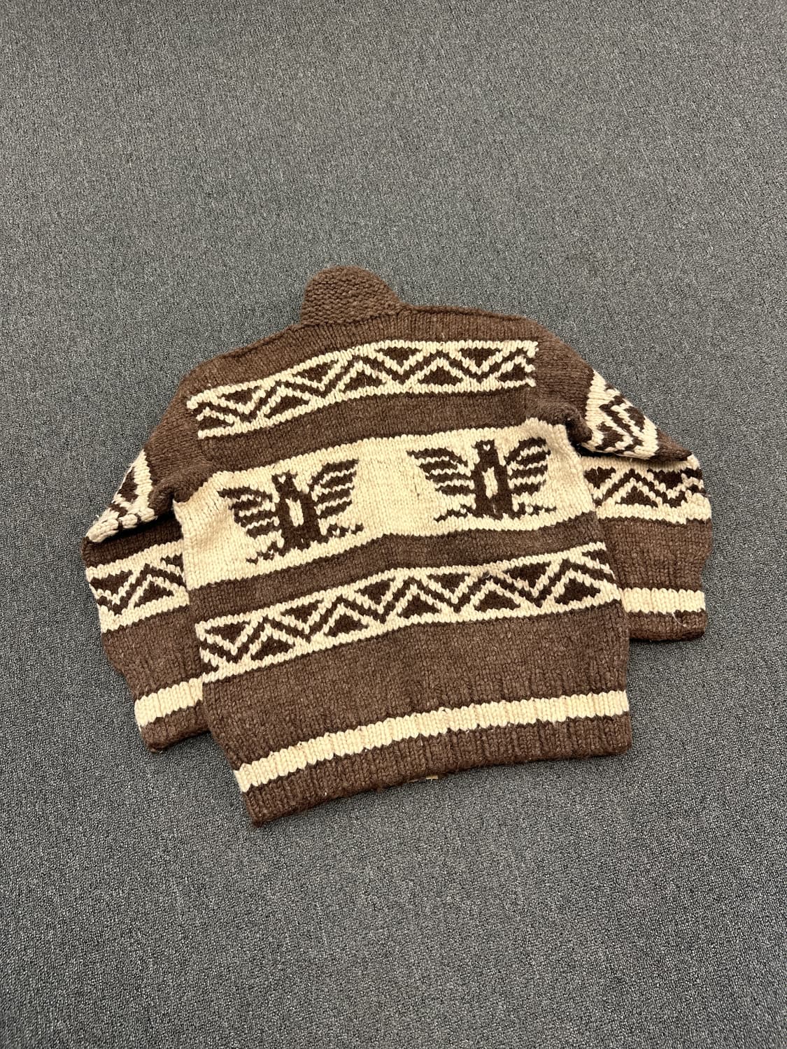 빈티지 코위찬 니트 집업 스웨터 상품이미지2